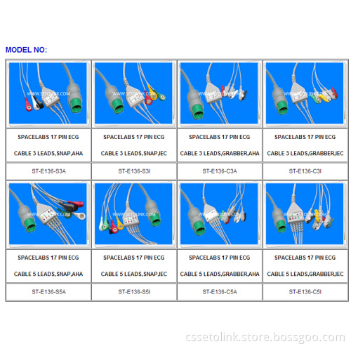 2015 Spacelabs ECG Cable